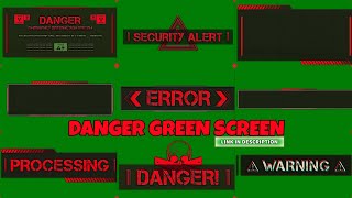 DANGER GREEN SCREEN  WARNING ALERT [upl. by Eldwen]