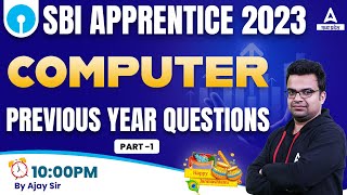 SBI Apprentice Classes 2023  Computer  Previous Year Question Paper  MCQs  by Ajay Sir 1 [upl. by Leirej]