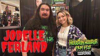 Jodelle Ferland Interview at Houston Horror film Fest [upl. by Catie]