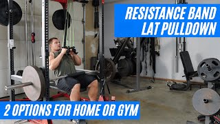 Resistance Band Lat Pulldown  Banded Lat Pulldown [upl. by Ardnu]