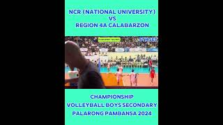 ETO TALAGA ANG FINALS Headtohead SET 5 of NCR VS REGION 4A CALABARZON PALARONG PAMBANSA 2024 [upl. by Pirozzo881]