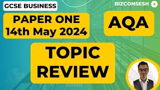 Topic Review for Paper 1  AQA GCSE Business [upl. by Asher]