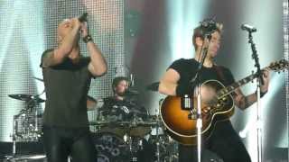 Nickelback ft Chris Daughtry  Rockstar Live  Manchester Arena UK 2012 [upl. by Asirehc]