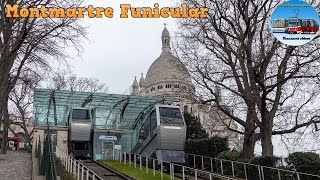 Funicular in Montmartre Paris 🇫🇷 [upl. by Htebazil]