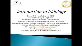 Introduction to Iridology Webinar Recording 7 25 24 [upl. by Nariko]