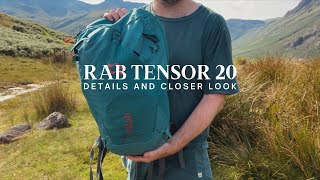 Rab Tensor 20 daypack Bag 360 and a loser look at the features and details [upl. by Marilla]