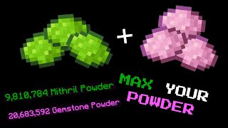 The Most EFFECIENT Method to Max Your POWDER  Hypixel Skyblock [upl. by Holloway]