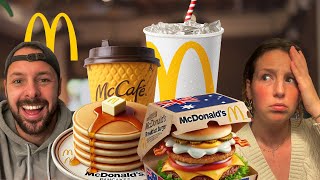 TRYING AUSTRALIAN MCDONALDS MENU ITEMS MACCAS [upl. by Brooke132]