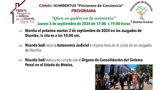 Marcha el próximo martes 3 de sep de 2024 en los Juzgados de Otumba la cita es a las 1000 am [upl. by Naziaf]