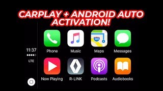 Apple CarPlay and Android Auto activation on Renault R Link 2 System [upl. by Eenot]