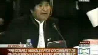 Evo Morales fue a UNASUR anhelando pasear [upl. by Eatnahc]