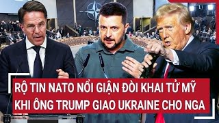 Điểm nóng thế giới Rộ tin NATO nổi giận đòi khai tử Mỹ khi ông Trump giao Ukraine cho Nga [upl. by Claudius]