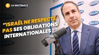 Ziad Taan représentant du 🇱🇧 en 🇫🇷  quotIsraël ne respecte pas ses obligations internationalesquot [upl. by Robb]