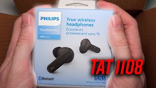 Fone de Ouvido Bluetooth TWS Philips TAT1108 BK  Análise [upl. by Neitsirhc]