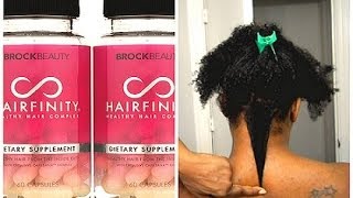 Hairfinity  Hair Growth Results  1 Month Update [upl. by Nulubez]