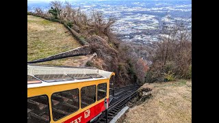 Riding the Lookout Mountain Incline Railway in Chattanooga Tennessee [upl. by Einiffit793]