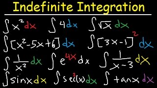 Indefinite Integral  Basic Integration Rules Problems Formulas Trig Functions Calculus [upl. by Chasse]