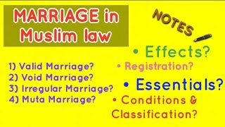 Marriage under Muslim law  marriage under Muslim law lecture [upl. by Longley629]