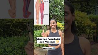 Struggling with sciatica pain❓Try quick selfmassage technique might be ur solution❗sciaticarelief [upl. by Soalokin471]