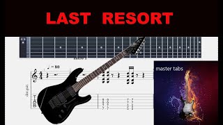 LAST RESORT  PAPA ROACH  GuitarTab  tutorial MastertabsBestFreeYoutubeMusic pop rock [upl. by Hpesoy458]