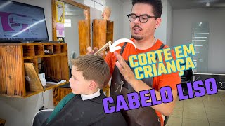 Corte Infantil  Cabelo Liso  Para iniciantes ✂️ [upl. by Weight]