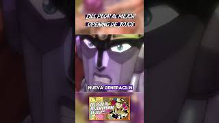 DEL PEOR AL MEJOR OPENING DE JOJOS PARTE 1  Jojos Bizarre Adventure jojo anime shorts [upl. by Haman]