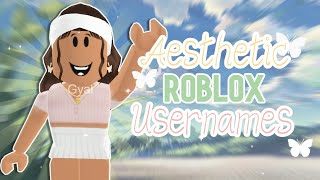 Aesthetic Roblox Usernames 2022 [upl. by Dalis583]