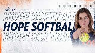 Hope vs Albion  Softball 41324  NCAA D3 Softball  MIAA Softball [upl. by Moreen]