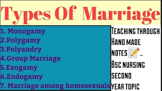 Types of Marriage sociology marriage typesofmarriage [upl. by Muscolo]