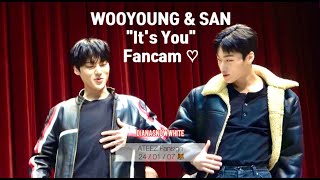 ATEEZ WOOYOUNG SAN FULL “ITS YOUquot SPOILER  Fancam at SOUNDWAVE FANSIGN 240107 에이티즈 우영 산 최산 직캠 [upl. by Oznol577]