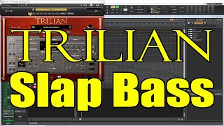 트릴리안 베이스  trilian slap bass programing review using Cakewalk by bandlab [upl. by Rhetta]