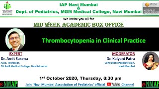 Thrombocytopenia in Clinical Practice  Dr Amit Saxena [upl. by Kcirddet]