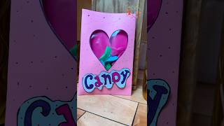 DIY Heart Window Candy Bag Crafty Fun for Kids 🍬💖 shorts youtubeshorts diy art magic [upl. by Ardnoet]