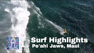 🌊Peahi Jaws Surf Highlights 🌊  Music Scanline Mike Relm [upl. by Atnoved]