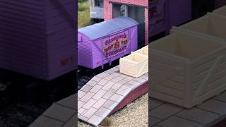 Chocolate Train Delivery on the Railway train modeltrains modelrailway [upl. by Atsirhcal26]