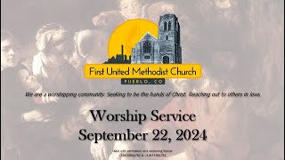 Live Worship Service at First United Methodist Church Pueblo [upl. by Johannah]