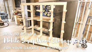 How to build a rolling scrap wood storage cart [upl. by Forta]