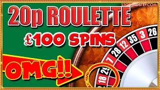 £100 SPINS 20p Roulette [upl. by Aeli655]