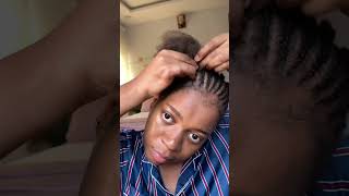 Fulani braids on my natural hair [upl. by Iiette]