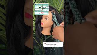 DIY CUSTOM GREEN COLOR MIX BOX BRAIDS ON MANNEQUIN viralhair hair diy boxbraids braids colors [upl. by Eitak]