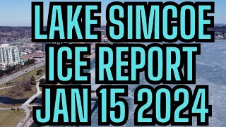 LAKE SIMCOE ICE REPORT JANUARY 15 2024  IS THERE ICE YET Kempenfelt bay [upl. by Aivin]