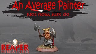 TIMELAPSE  Painting Borin Ironbrow Dwarf Fighter 07011 from Reaper Minis [upl. by Lothair]