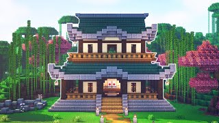 Minecraft How to Build a Japanese House [upl. by Deibel]