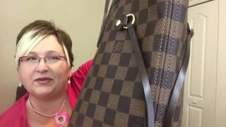 The New Louis Vuitton Neverfull MM Damier Ebene With Rose Ballerine reveal and Review [upl. by Alamaj264]