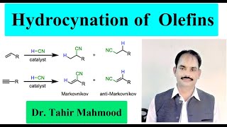 Hydrocyanation of olefins  Hydrocyanation of alkenes  transition metal Catalyzed addition [upl. by Camilo]