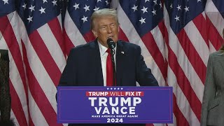 Full speech Donald Trump declares victory in 2024 presidential election [upl. by Archy]