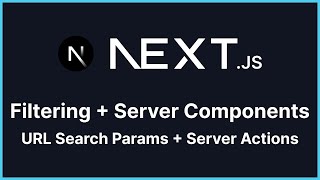 Filtering with React Server Components URL Search Params Server Actions [upl. by Lissak]
