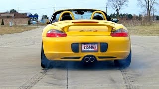 Porsche 986 Boxster S Launch with Stebro Race Exhaust amp Fabspeed Bypass Pipes  AMAZING SOUND [upl. by Maurice]