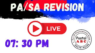 🔴 LIVE REVISION CLASS FOR PASA 2024 EXAM  live [upl. by Burkle712]