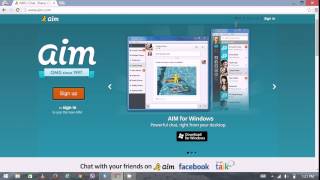 AOL Instant Messenger Login  AIM Login  Aimcom 2015 [upl. by Nenad]